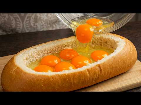 Einfach Eier ins Brot gießen - So lecker hast du noch nie gefrühstückt!
