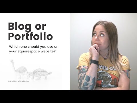 What is the difference between a blog and a portfolio in Squarespace? // Squarespace 7.1 Training