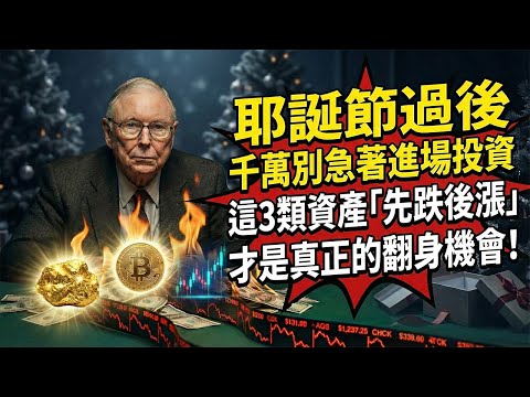 【2026重磅預警】耶誕後別急著進場!查理·芒格的冷靜告誡:這幾類資產「先跌後漲」才是真正的翻身機會!#查理芒格#芒格#財經