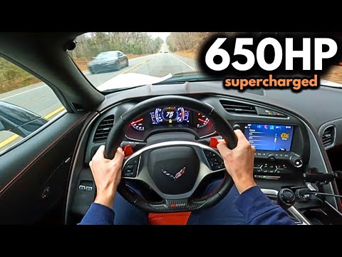 650HP: 2019 C7 Corvette Z06 Drive (this is scary)
