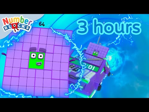 ๐Colourful Maths ๐| 3 hours of Numberblocks full episodes | Maths for Kids | Learn to Count