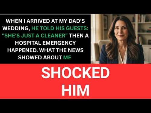 She's Just a Cleaner,' My Dad Told Wedding Guests Then They Saw Me On The News