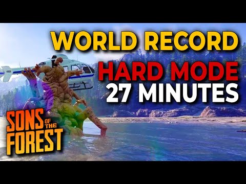 #1 World Record Speedrun In 27 Minutes | Hard Mode | Sons of the Forest