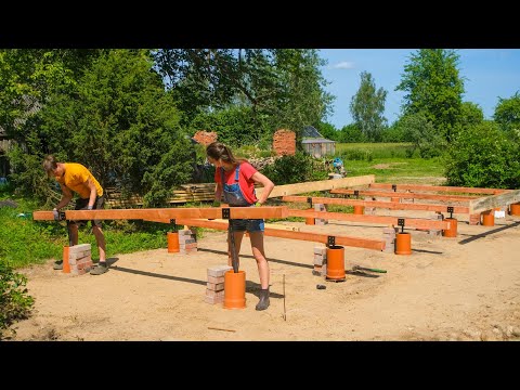 CHEAP Solid Foundation blocks for our TINY HOUSE Under $5000