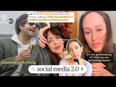 fashion is bringing back gatekeeping& ppl want curators