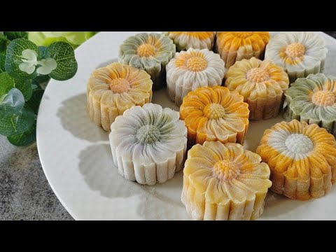 【红豆冰皮月饼】软糯好吃 豆沙甜蜜香浓 做法简单粗暴 新手也能做到 SnowyMooncake with red bean paste