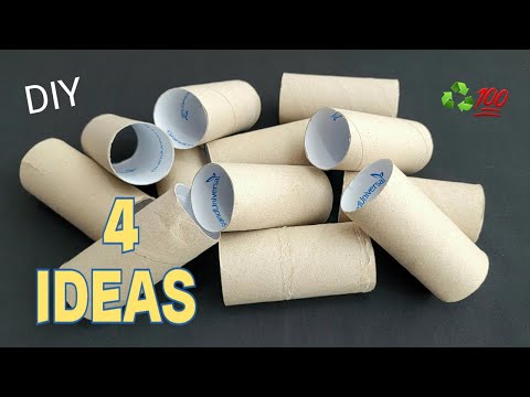 4 Brilliant Ideas with Used Toilet paper rolls - Quick and EASY Ideas for the Your Home 🏡