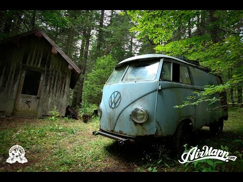 RESURRECTION - Rescue of a VW 1955 panelvan - Forest find !