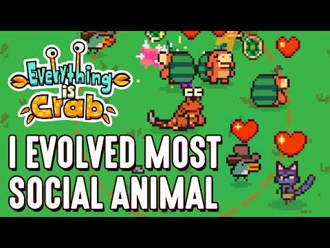 I Completed No Damage Pacifist Run as the Most Social Animal in Everything is Crab