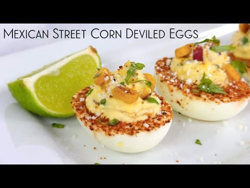 HOW TO MAKE MEXICAN STREET CORN DEVILED EGGS!