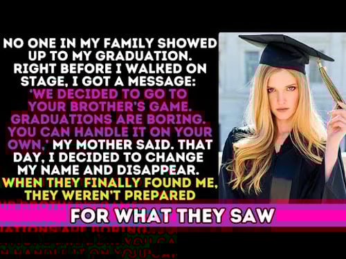 My Family Ignored My Graduation Day on Purpose, So I Changed My Name and Vanished Forever