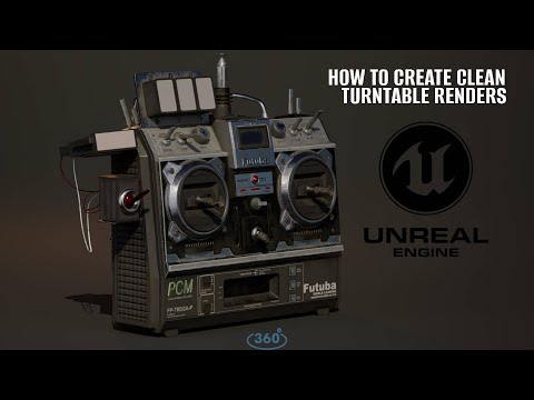 How to Create Clean Unreal Engine and Davinci Resolve 360 Turntable Renders FREE - A Tutorial Video