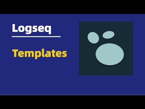 Getting to Know Logseq - Logseq Templates