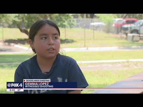 Texas school shooting: 10-year-old survivor recalls hearing shots and screams as gunman opened fire