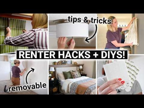 20 BEST DIYs & hacks for your apartment! ✨ Renter-friendly Ideas