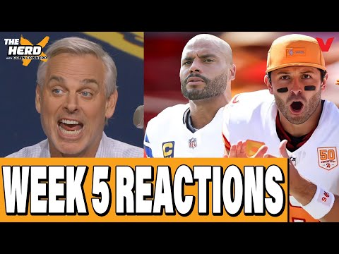 Bills-Patriots REACTION, Dak & Baker MVPs!? Eagles-Broncos | The HERD NFL w/ Colin Cowherd