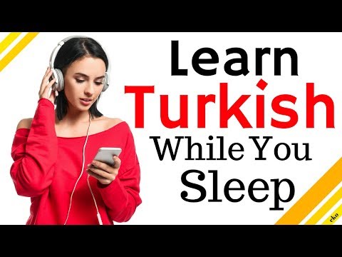 Learn Turkish While You Sleep 😀 Most Important Turkish Phrases and Words 😀 English/Turkish (8 Hour)