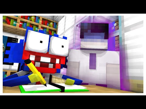 Minecraft Mobs : GHOST MISTERY HUGGY - Minecraft Animation