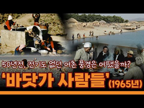 전기도 수도도 없던 60년대 어촌 풍경 '바닷가 사람들' (1965년)
