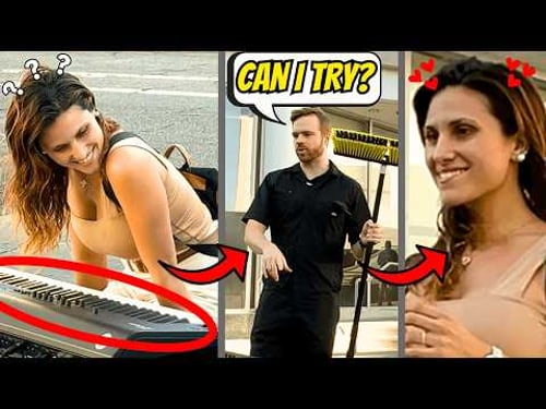 Janitor Makes Her MELT With Surprise Piano Performance...