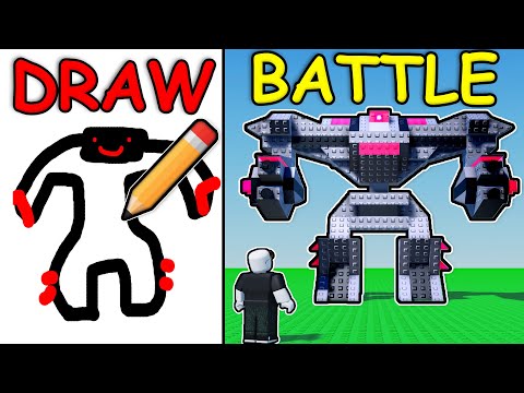 Draw Robots to BATTLE in Roblox...