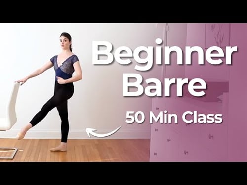 Beginner Ballet Barre Workout (50 Min Follow Along Class)