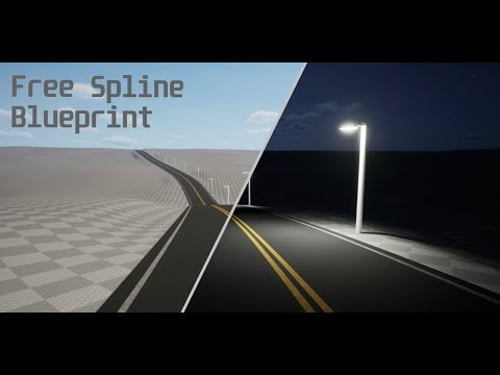 UE5 Free Blueprint Update | Periodically Spawn Meshes and Blueprints Along a Spline