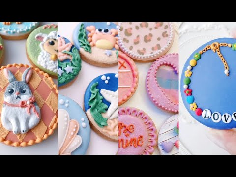 🟣90 Minutes Cookie Decorating on Circles~Royal Icing Cookies~Circle Cookie Cutter~Easy Cookie Art