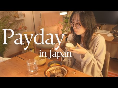 Payday in Japan 🇯🇵 Japanese living alone VLOG | Treating Myself After Work | Cozy Night Routine