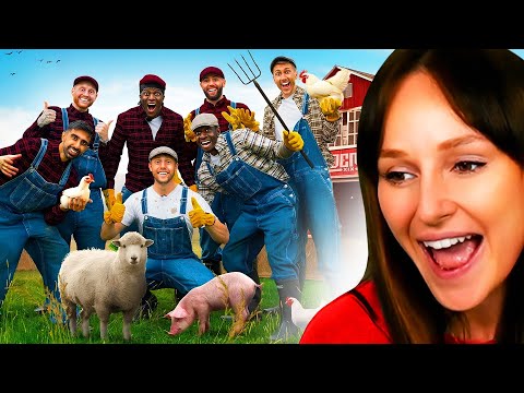 Freya Reacts to SIDEMEN BECOME FARMERS FOR 24 HOURS