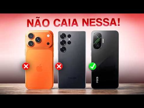 iPhone 17 Pro Max vs S25 Ultra vs POCO F7 - Não jogue DINHEIRO no LIXO em 2026!