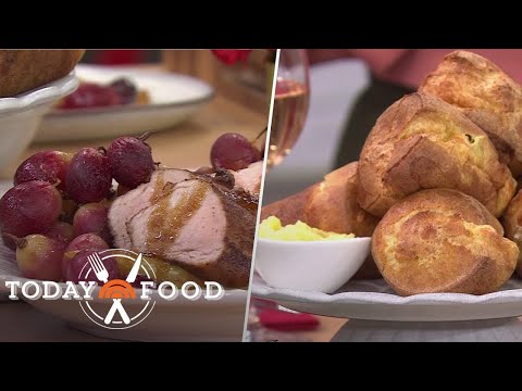 Get the Recipes for Brown Sugar Maple Glazed Pork and Popovers
