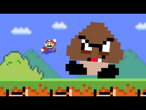 Every time Mario jumps, he gets SMALLER!