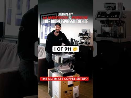 The ULTIMATE coffee home setup? Porsche x La Marzocco linea micra ๐ฎโ๐จ