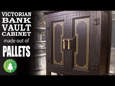 Victorian Bank Vault Cabinet made out of Pallets and Scrap Wood
