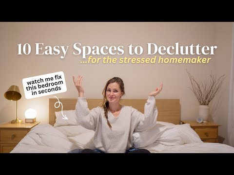 10 Easy Things to Declutter Today | for stressed & overwhelmed homemakers
