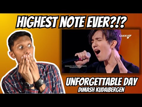 THAT IS SO HIGH! | Unforgettable Day - Dimash Kudaibergen (Vocal Analysis & Reaction)