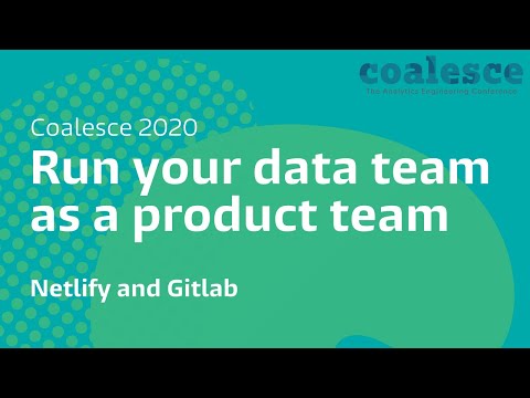 Run your data team as a product team