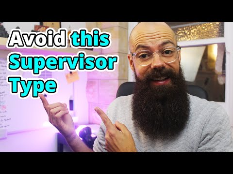 The 7 types of PhD supervisor | Avoid one type at all costs!