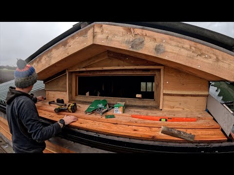 Timber Framed Barn Part 36 Back Wall Cladding And Doormers