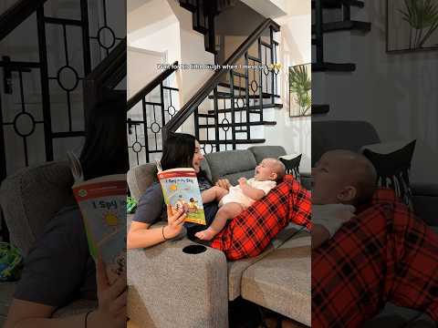 Reading to him is my favorite part of the day 🤍 #babygiggle #readingtime #momlife #babyboy