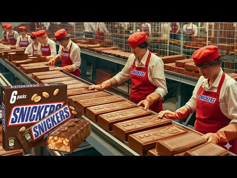 Inside a Snickers Bar Factory: From Peanuts & Cocoa Beans to Wrapped Chocolate Bars (Full Process)
