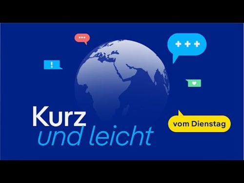 Deutsch lernen mit Videos | Kurz und leicht vom 20.01.2026 | mit deutschen Untertiteln