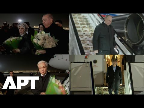 WATCH | Putin, Erdogan, Pezeshkian and Other World Leaders Receive Grand Welcome in Ashgabat | APT