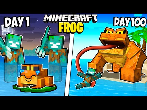 I Survived 100 Days as a FROG in Minecraft