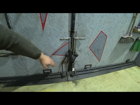 ИДЕЯ МЕХАНИЗМА для прихлопа нижней части гаражных ворот.