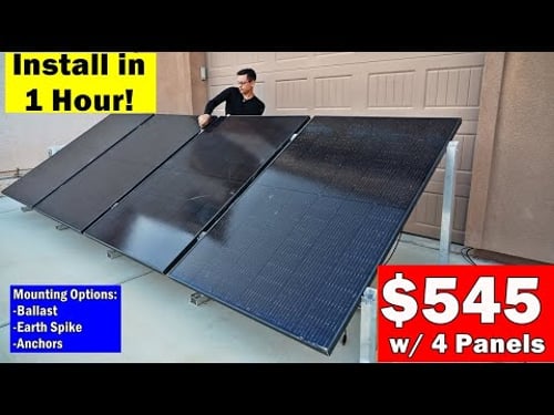 IntegraRack: $545 Ground Mount Solar Array Assembled in Less Than an Hour!