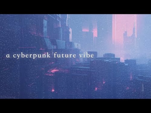 Cyberpunk Ambience | 1HR Soundscape | Blade Runner + Ghost In The Shell ASMR Vibes | Rainy Night