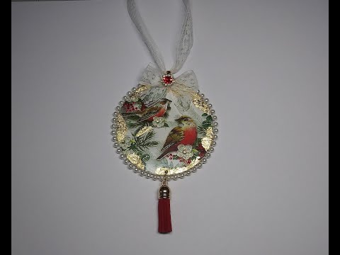 DIY~ Make Beautiful Ornaments W/ Christmas Cards! Easily Add Gold Foil!