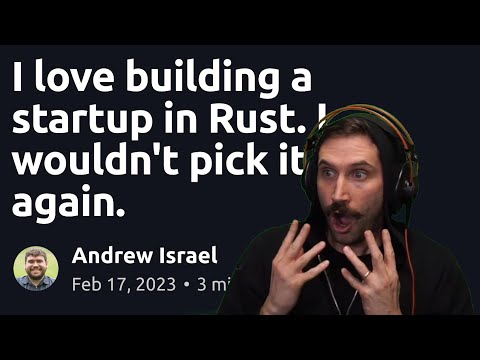 Prime Reacts: Building a Startup in Rust; I won't do it again